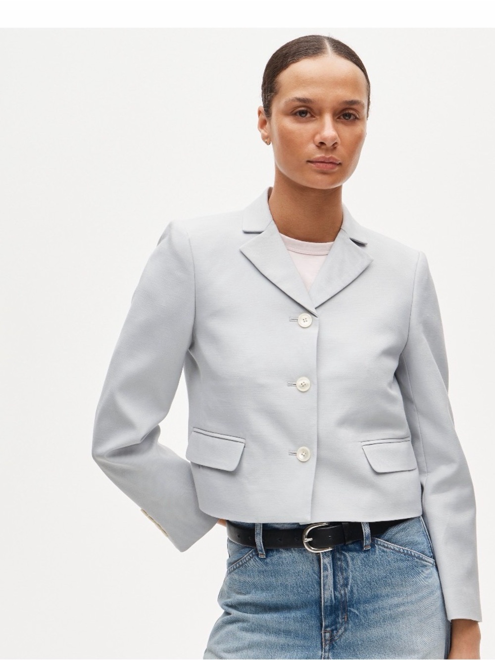 J.Crew Lenore Lady Blazer in Gramercy Linen Blend Sz. 0 Gray Open Air CS657 $248